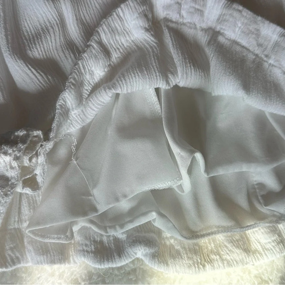 Koton White Midi Summer Boho Vacation Dress Medium - Picture 9 of 10